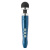 DOXY Die Cast 3R Blue Flame - дуже потужний вібратор-мікрофон, що перезаряджається, в алюмінієво-титановому корпусі, 28х4.5 см (синій)