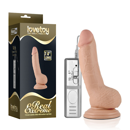Реалистичный вибратор LoveToy 7" Real Extreme Dildo, 17.7 см