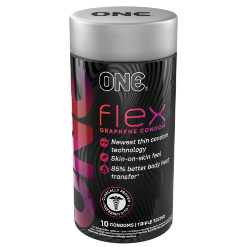 ONE Flex Graphene Condom, 10 шт - купити в Україні | Секс шоп SEX-SHOP.ua
