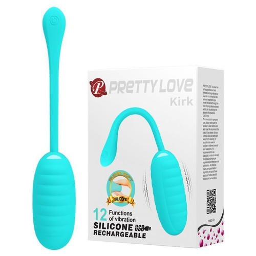 Pretty Love Kirk Vibrating Egg Mint - Віброяйце, 8х3,5 см (бірюзовий) - купити в Україні | Секс шоп SEX-SHOP.ua