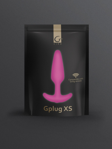 Gvibe Gplug XS - Найменша керована вібропробка, 7х2 см (малиновий)