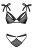 Obsessive Obsessivia 2-pcs set - Комплект белья: бюстгальтер и трусики, S/M (чёрный)