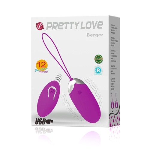 LyBaile - Pretty Love Berger Vibrating Egg - Виброяйцо 7.5х3.3 см