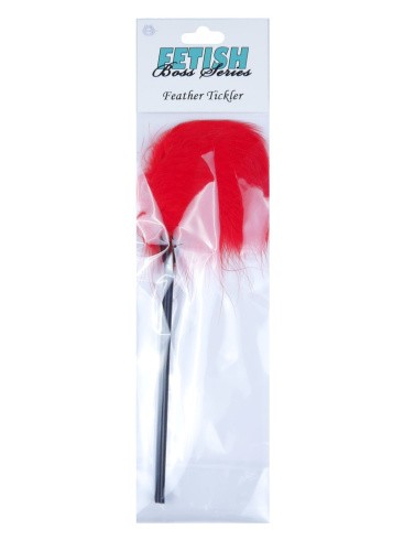 Feather Tickler Red - Boss Series Fetish - Тіклер (червоний)