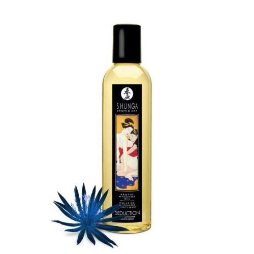 Shunga Seduction Midnight Flower - натуральна зволожуюча масажна олія (Нічна квітка), 250 мл. - купити в Україні | Секс шоп SEX-SHOP.ua