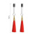 LoveToy - Glamor Tassel Nipple Clamp Red - Затискачі для сосків з пензликами (червоний) - купити в Україні | Секс шоп SEX-SHOP.ua