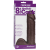 Doc Johnson Vac-U-Lock™ 8" Realistic Chocolate - насадка-фаллоимитатор с мошонкой, 18,5х5,1 см