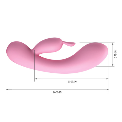 Pretty Love Hugo Vibrator Pink - Чувственный вибратор-кролик, 16.5х3.7 см (розовый)