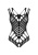 Obsessive B139 crotchless teddy - ажурное боди с открытой промежностью, S-L (чёрный)