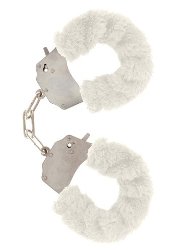 Наручники Furry Fun Cuffs (белый) - sex-shop.ua