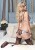 Leg Avenue - атласний комплект еротичної білизни: бюстгальтер та трусики, S/М, (чорний з рожевим) - купити в Україні | Секс шоп SEX-SHOP.ua