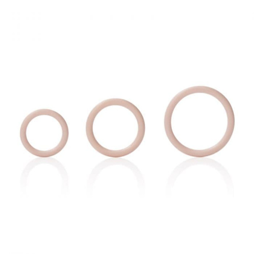 Эрекционные кольца Silicone Support Rings (белый)