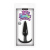 Ns Novelties Jelly Rancher T-Plug Smooth - Анальний стимулятор, 8х3 см (чорний)