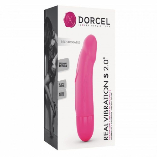 Dorcel Real Vibration S Magenta 2.0 перезаряжаемый вибратор для точки G, 12х3.7 см (розовый)