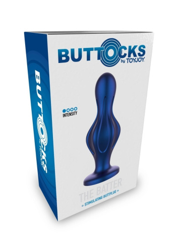 TOYJOY The Batter Buttplug - Анальная пробка, 12 см (синий) - sex-shop.ua