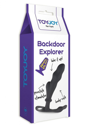Массажер простаты Backdoor Explorer, 12х2,5 см (черный) - sex-shop.ua