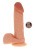 Get Real Silicone Dildo 8 Inch w Balls - Силиконовый фаллоимитатор с мошонкой, 17.5х4 см (телесный) - sex-shop.ua