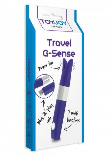 ToyJoy Travel G-Sense - клиторальный вибратор для путешествий, 11х2.5 см - sex-shop.ua