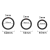 Ерекційні кільця Men's Play Set Cock Rings B7, 3 шт
