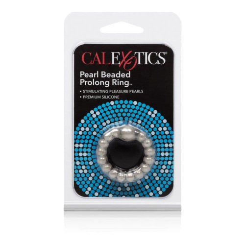 Кольцо на пенис Pearl Beaded Prolong Ring (белый)