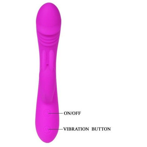 Pretty Love - HUNTER vibrator pink - Вибратор-кролик, 10.5х3 см (розовый) - sex-shop.ua