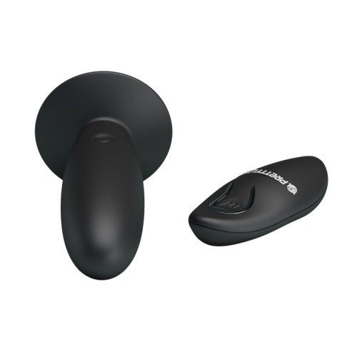 LyBaile Pretty Love Remote Control Vibrating Plug Black - Анальна пробка с вибрацией, 11х3.3 см (черный)