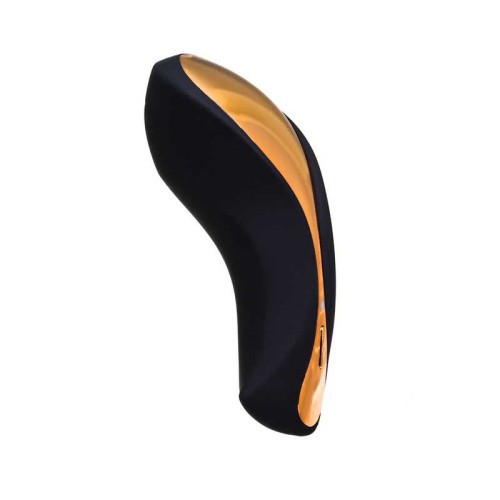 Toyfa Waname D-Splash Surf - Вибратор для клитора, 10.8х5 см (чёрный с золотом)