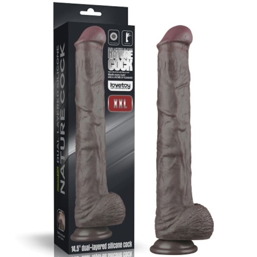 Фаллоимитатор Dual Layered Bendable 14.5'', 37.5 см