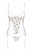 Passion - Lovelia Corset - Сексуальный корсет, S/M (белый)