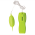 Віброяйце, що світиться в темряві Glo-Glo A Go-Go Electric Lemon Flicker Tip Vibrating Bullet (лайм)