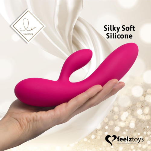 FeelzToys Lea Vibrator - Вибратор-кролик, 20,2 см (розовый) - sex-shop.ua