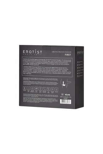 Erotist First - Вибростимулятор простаты, 14,4 см (черный)