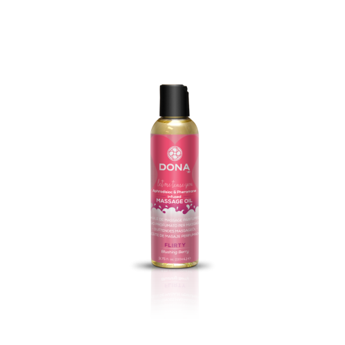 Массажное масло с ароматом ягод Dona Massage Oil Blushing Berry, 110 мл - sex-shop.ua