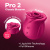 Satisfyer Pro 2 Classic Blossom - Вакуумний кліторальний стимулятор, 7 см (червоний)