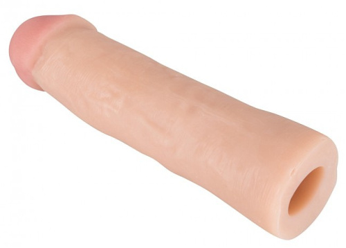 Orion - Big White Penis Sleeve - Насадка на член, 22х4.2-4.8 см - купити в Україні | Секс шоп SEX-SHOP.ua