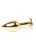 Boss Jewellery Gold PLUG Clear - Анальна пробка із кристалом, 7х2.7 см (розорий)