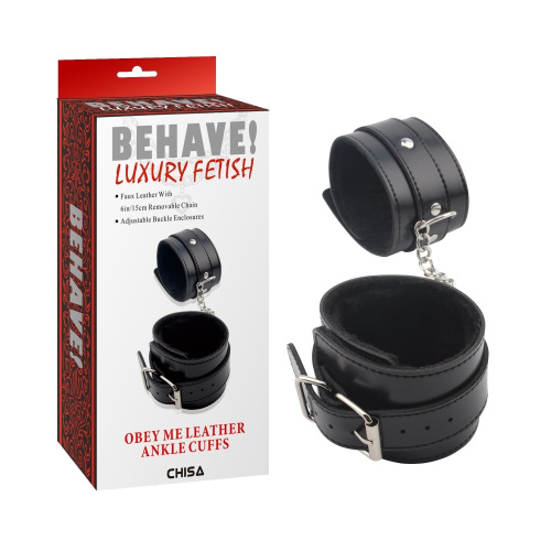 Chisa – Behave! Obey Me Leather Ankle Cuffs - Фіксатори на щиколотки