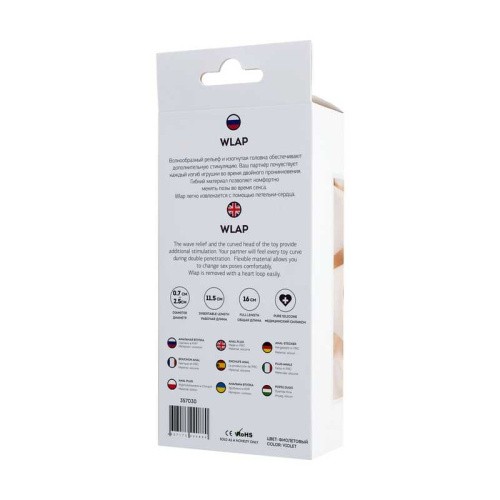 ToDo by Toyfa Wlap - Анальная пробка, 16х2.5 см (фиолетовый)
