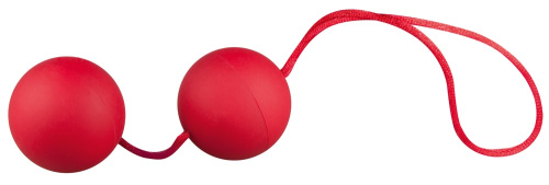 Velvet Red Balls - Вагинальные шарики, 23 см (красный) - sex-shop.ua