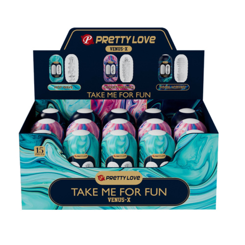 LyBaile Pretty Love Venus-X Egg Set - Набір мастурбаторів, 15 шт - купити в Україні | Секс шоп SEX-SHOP.ua