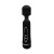 LyBaile Power Wand Black - Вібратор-мікрофон із двома насадками, 20х4.5 см (чорний)