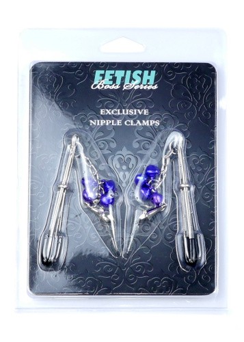 Fetish Boss Series Exclusive Nipple Clamps No.6 - Зажимы для сосков (фиолетовый)