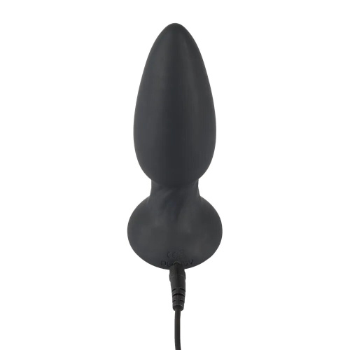 Orion Black Velvets Vibrating Plug анальная пробка с вибрацией и дистанционным пультом, 14.2х4.1 см - sex-shop.ua