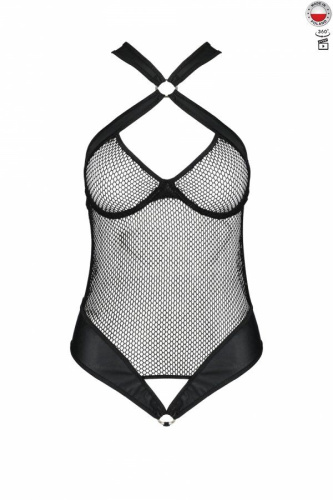 Amanda Body Passion - Сітчастий боді з халтером Amanda Body, чорне (S/M) - купити в Україні | Секс шоп SEX-SHOP.ua