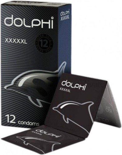 Dolphi XXXXXL №12 - презервативы увеличенного размера, 12 шт - sex-shop.ua