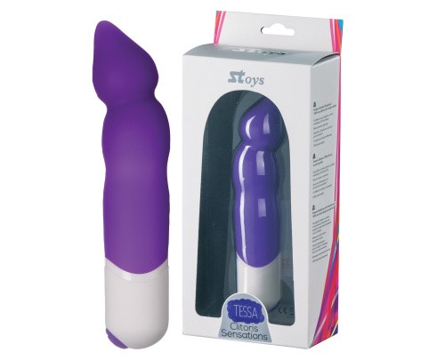 StRubber SToys Tessa - Игривый вибратор для точки G, 12х3 см (фиолетовый)