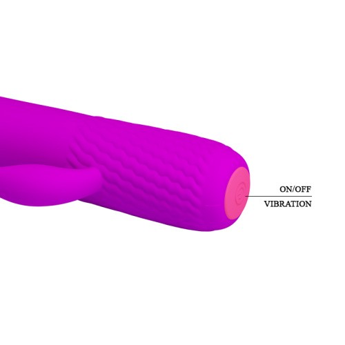 Pretty Love Omar Vibrator Purple - Маленький вибратор-кролик, 15х2.9 см (фиолетовый)
