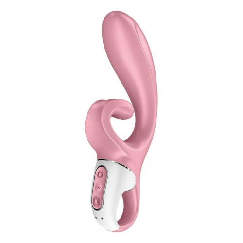 Satisfyer Hug Me - Ніжний вібратор-кролик, 12х4.2 см (рожевий)