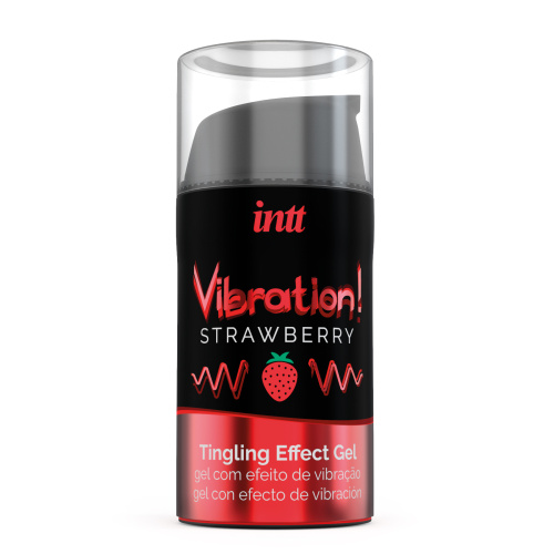 Рідкий вібратор Intt Vibration Strawberry (полуниця), 15 мл