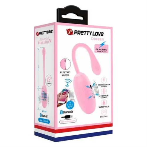 LyBaile - Pretty Love Doreen Electric Shock Egg - Виброяйцо, 19х3.2 см